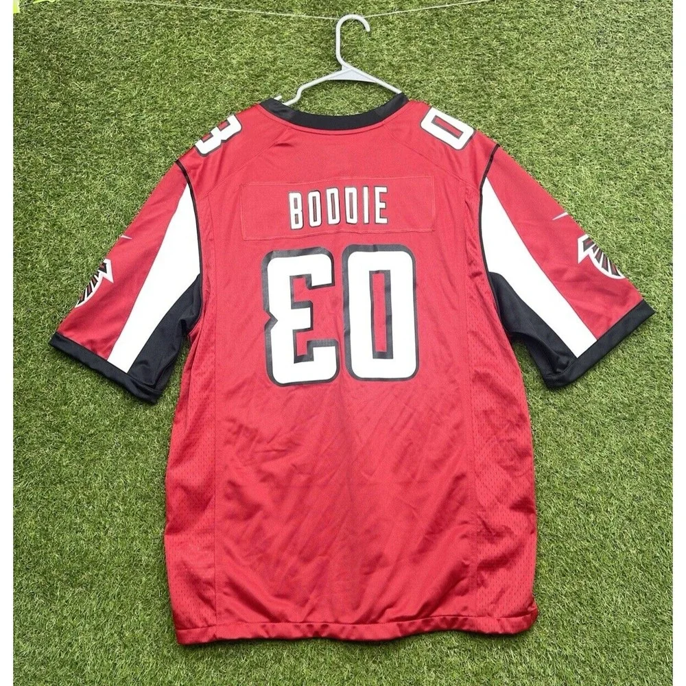 Atlanta Falcons Michael Dwayne Boddie Nike Jersey Mens XL Red Blank #30 NFL Y2K